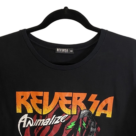 REVERSA Animalize Scorpion Black Graphic Grunge Goth Unisex T-Shirt Brazil L - Picture 6 of 13